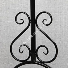 复古家居花纹装饰金属铁艺服装外套裤子风衣展示架鞋子存储架
