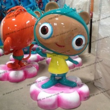 【动画影视人物】外形像熊的玻璃钢布鲁精灵图图雕塑——有问题,找图