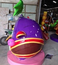 【动画影视】 葡萄战宝果宝特攻花如意玻璃钢雕塑,头上有着可爱的小叶