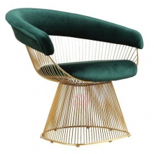 可拆装 北欧特大圆形靠背金属椅子 餐厅椅 有软垫 鸡尾酒吧椅