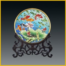 12寸鸿运当头和美盘_北京汉艺煌景泰蓝工艺品有限公司