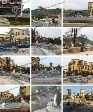 【主题公园】福建武夷山极地海洋主题公园海洋生物雕塑(总)-主题公园