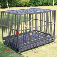 重型双门宠物笼 金属狗窝 车轮 动物运动游戏围栏