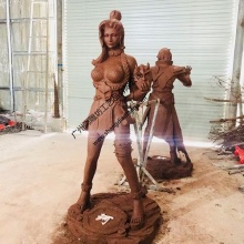 尚雕坊厂家定制玻璃钢**荣耀英雄人物卡通道具人物雕塑-其他类型人