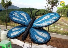 蝴蝶稻草工艺品_园林稻草工艺品_梦辉工艺品