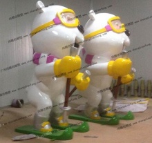 【主题公园】福建武夷山海洋主题公园卡通熊雕塑-主题公园