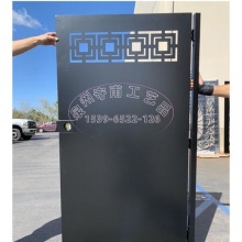 铁艺花园门,定制单开单扇的铁门,艺术镂空别墅小门设计