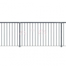 简单的平顶铁栏杆 别墅铁艺护栏 小区家用楼梯阳台扶手