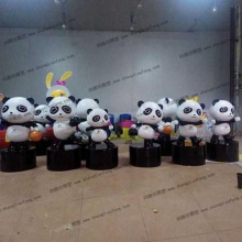 【租赁产品】园林动物雕塑小熊猫摆件租赁-租赁产品