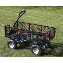 露台搬砖,木柴,园艺用品以及草坪花园作业园艺金属手推车