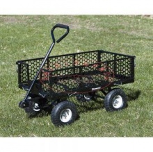 可人力拉也可机动牵引的园艺平板车