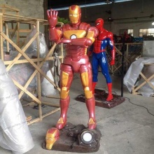 【科幻影视人物】多处灯光造型帅气钢铁侠雕塑摆件-科幻影视人物