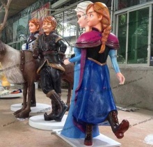 【动画影视人物】冰雪奇缘艾莎安娜雕塑-动画影视人物