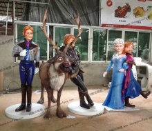 【动画影视】冰雪奇缘汉斯与克里斯托夫摆件,亮相于《冰雪奇缘》的两