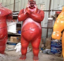 【动画影视人物】熊出没熊大雕塑 —— 一头聪颖,智慧无边的雄性狗熊