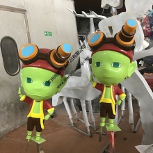 玻璃钢妈祖千里眼顺风耳影视人物雕塑户外景观商场美陈玻璃钢摆件-人