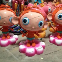 【动画影视人物】布鲁精灵游游雕塑,外形像猴子,代表着快乐-动画影视