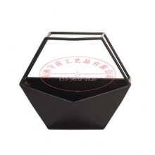 多功能几何形状金属温室栽培盆 室内金属钻石型花盆