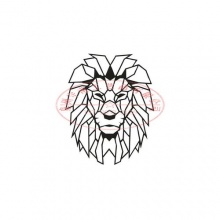 动物园宠物店装饰 狮子几何金属墙装饰 狮子头金属镂空艺术品