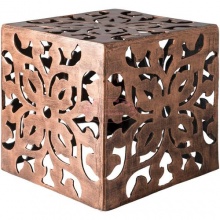 六面镂空金属正方体艺术桌 室内客厅茶几 可加玻璃大理石桌面