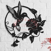 鸟语花香墙饰 金属镂空艺术品 动物图案壁挂