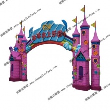 【城堡门头】广东清远天子山冰冰水上乐园城堡门头雕塑-儿童乐园