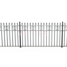 锻铁心形栏杆 家用楼梯铁艺护栏 小区围墙阳台扶手 别墅侧门