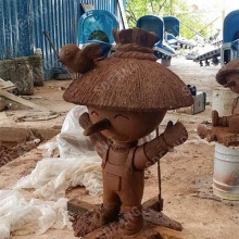 稻草人卡通玻璃钢雕塑小摆件公园广场景观装饰美陈-卡通形象人物