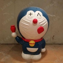 多啦a梦机器猫卡通可爱形象玻璃钢雕塑商场美陈门店摆件-卡通形象人物