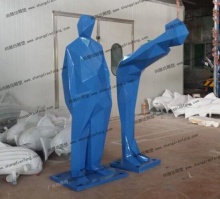 【商业街道雕塑】品牌珠宝店迎宾公仔造型雕塑-商业街道雕塑