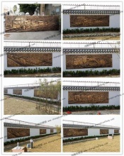 【地产建筑】英城街道办创意铁路火车造型浮雕壁画-地产建筑