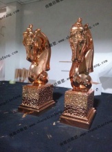 【玻璃钢电镀雕塑】玻璃钢可实现的雕塑效果可不止一种哦~-其他造型雕