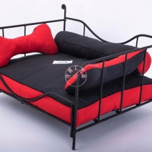 北欧公主铁艺床 简易护栏 儿童小学生金属 床架