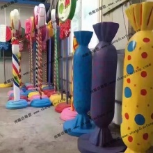 【景观美陈】大型糖果主题活动,商业街美陈景观糖果摆件-商业街道雕塑