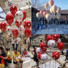 【广场街景】彩绘气球雕塑商场节日喜庆装饰品,闪亮亮的!-广场.街景