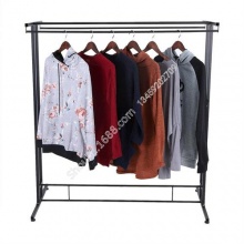 简易服装店陈列架两排金属铁艺展示架定制可拆解组装