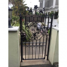 高铁艺门 花卉装饰 中间大型花园格装饰 花园公园铁艺大门