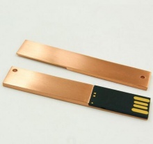 超薄古铜 全金属书签u盘定制-旭雅u盘厂