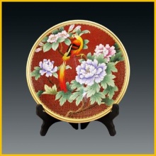 8寸花鸟盘_北京汉艺煌景泰蓝工艺品有限公司